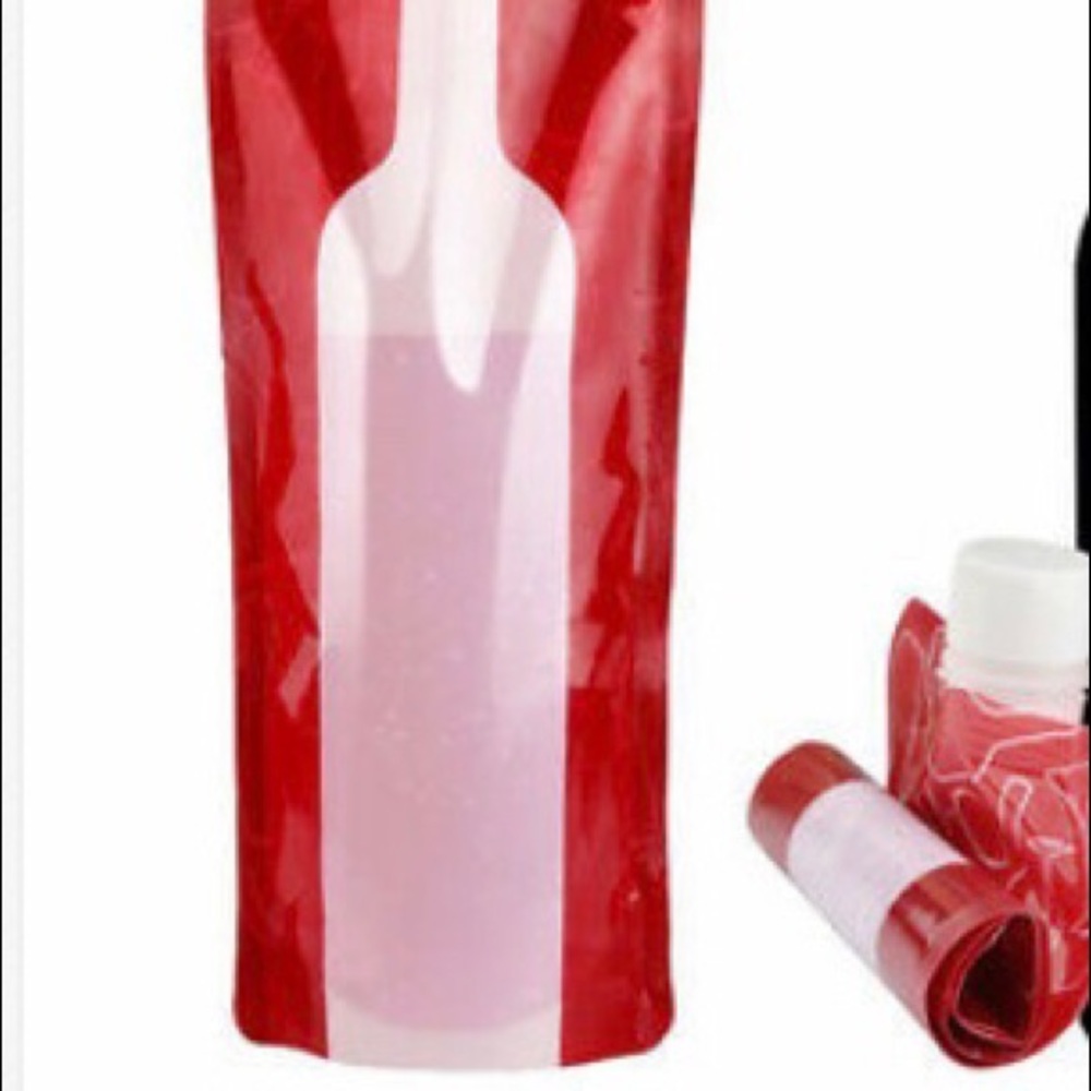 Reusable Foldable Wine Holder w/Screw Top (2)